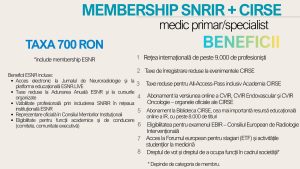 Taxă membership SNRIR + CIRSE (medic primar/specialist) - 2026